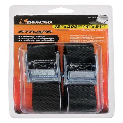 Keeper 85213 Lashing Strap, Fully Adjustable, Red