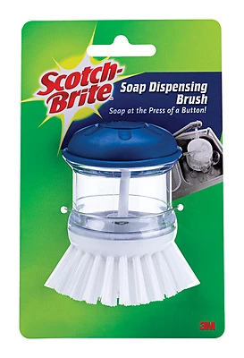 Scotch-Brite 495 Soap Dispensing Brush, Plastic Handle