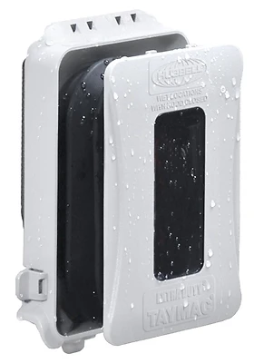 1 Gang In-Use Outlet Cover, White