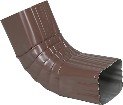 Amerimax 2526419 Gutter Front Elbow, 75 Degree, Brown Aluminum, 2 x 3 In.