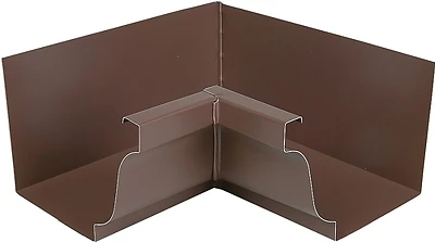 Amerimax 2520119 Gutter Inside Mitre, Brown Aluminum, 5 In.