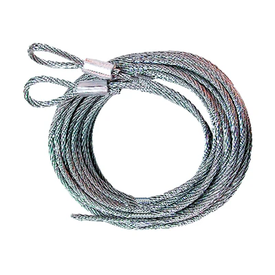 Garage Door Extension Cables, 1/8 In. Carbon Steel, 2-Pk.