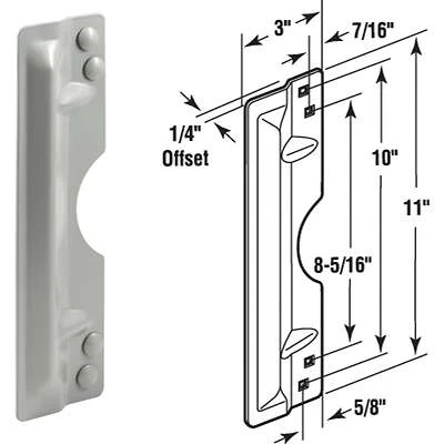 Defender Security U 9503 Steel Latch Guard, 3 In. X 11 In.