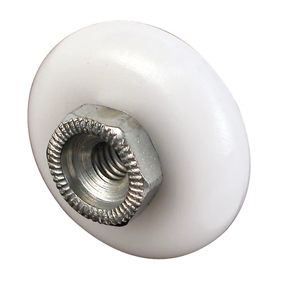 Tub Enclosure Oval Edge Ball Bearing Roller, Nylon, 7/8 In., 2-Pk.