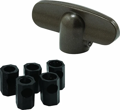 Prime-Line H 3893 Tee-Crank Casement Window Handle, Universal, Bronze, 2-Pk