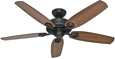 Hunter 53242 Builder Elite 52 In. Ceiling Fan, 5-Blade, New Bronze