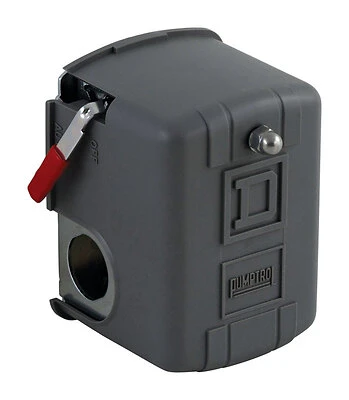 Square D FSG2J21M4CP Pressure Switch, 30/50 PSI, Low Pressure Cut-Off, 1/4 In.