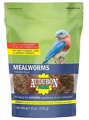 Audubon Park 12816 Dried Mealworms Wild Bird Food, 8 Oz
