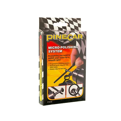 Pinecar Micro-polishing System 9 Piece Set For Derby Cars