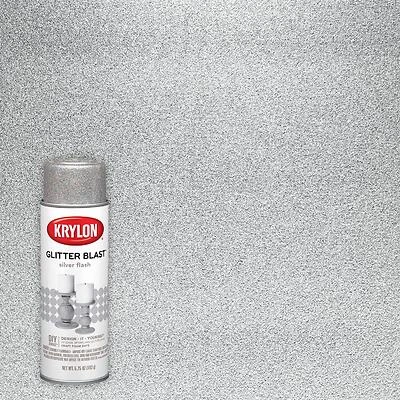 Glitter Blast Silver Flash Spray Paint 5.75 Oz - Indoor/outdoor Use