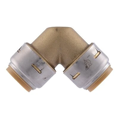 Push-Fit Pipe Elbow, Lead Free, 3/4 x 3/4 In.