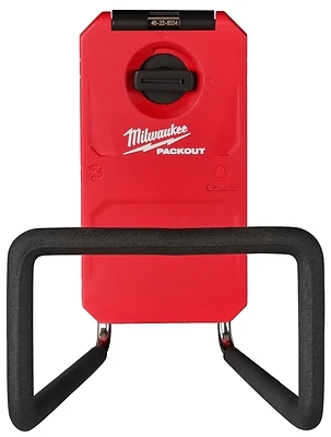 Milwaukee PACKOUT 48-22-8332 Wide Hook, 25 lb Load, 9 in L, 3-1/2 in W, 8 in H, Metal/Polymer, Black/Red