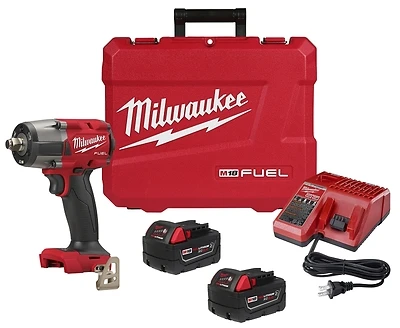 M18 Fuel 1/2 In. Mid-torque Cordless Impact Wrench Kit With Batteries & Charger