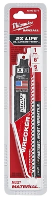 Wrecker 6 In. 6 Tpi Nitrus Carbide Reciprocating Saw Blade 1 Pk