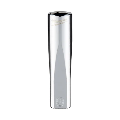 1/4 In. Drive 9 Mm 6-point Deep Metric Socket With Four Flat Sides