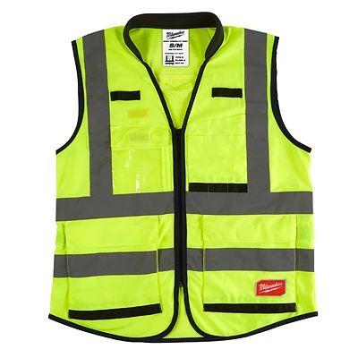Milwaukee 48-73-5043 Hi-Vis Yellow Safety Vest, ANSI Class 2, 2XL/3XL