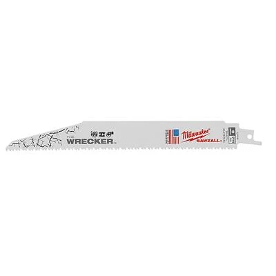 Milwaukee 48-01-2706 Sawzall The Wrecker Reciprocating Saw Blade, 8 TPI, 9 In.