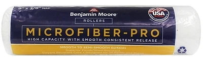 Benjamin Moore U65679-018 Microfiber Roller Cover, 9 In. X 3/8 In. Nap, 1 Pk