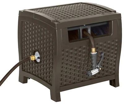 Suncast PTW175 Slide Trak Hideaway Hose Reel, Brown Resin, 175 Ft.