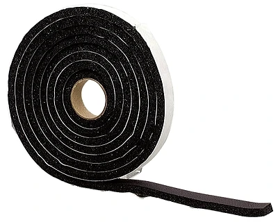 M-D 06593 Sponge Rubber Weatherstrip, 1/4 x 3/4 In. x 10 Ft.