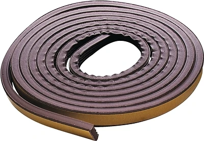 M-D 02550 Weatherstrip Tape, EPDM Rubber, Brown, 3/8 In. x 17 Ft.