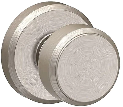 Schlage F10VBWE619 Bowery Passage Door Knob, Satin Nickel
