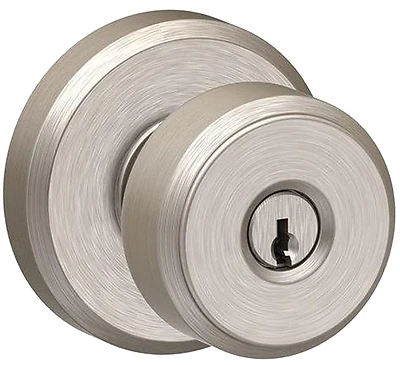 Schlage F51VBWE619 Bowery Entry Door Knob, Satin Nickel