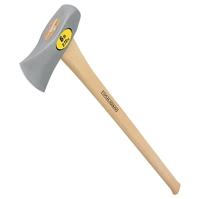 Vulcan 34526 Wood Splitting Maul, 6 Lb Head, 35 In Hickory Handle