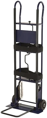 Hand Truck, 700 Lb Capacity, 5-1/2 In D X 22 In W Toe Plate, Blue