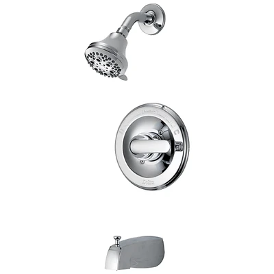 Monitor 1-handle Chrome Tub And Shower Faucet With Pull-up Diverter