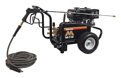 Mi-T-M JCW-3504-2MHB Gas Pressure Washer, 3500 PSI, Honda GX390, 50 Ft Hose