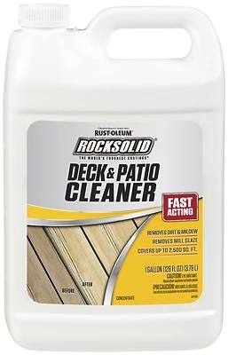 Rust-Oleum 60635 RockSolid Deck & Patio Cleaner Concentrate, Gallon