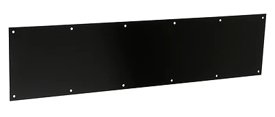 Door Kickplate, Matte Black, 8 x 34 In.