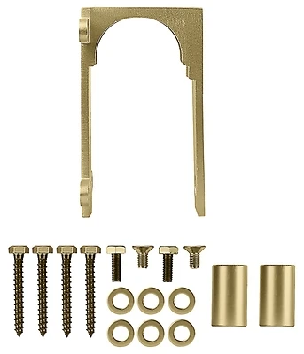 Sliding Door Bypass Bracket, Brushed Gold