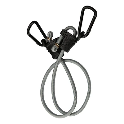 National Hardware N263-081 Adjustable Bungee, 40 in L, Black, S-Hook End
