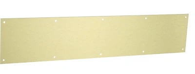Door Kickplate, Brushed Gold, 6 x 30 In.