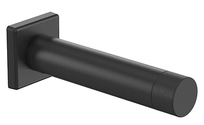 National Hardware Reed Door Stop, Matte Black, 1 in Base