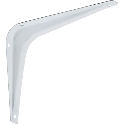 National Hardware N218-885 Shelf Bracket, White Steel, 100 Lb, 5 x 6 In.