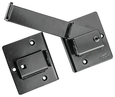 National Hardware N109001 Flip Gate Latch, Steel, Heavy-Duty Black
