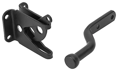 National Hardware N109-020 Gate Latch, Matte Black Stainless Steel