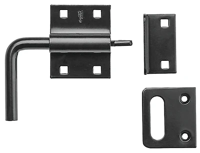 National Hardware N100-056 Slide Bolt Gate Latch, Black, Left or Right