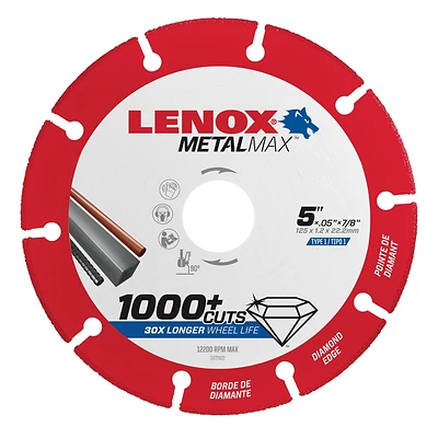MetalMax Cut-Off Wheel, Diamond Edge, 5 x 7/8 In.