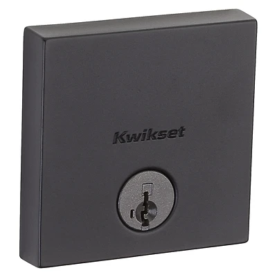 SmartKey Deadbolt Lock, 3 Faceplates, Black