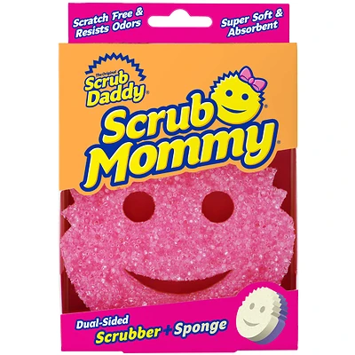 Scrub Daddy SM2016I 2-Sided Scrub Sponge, 4 in W, Polymer Foam, Pink