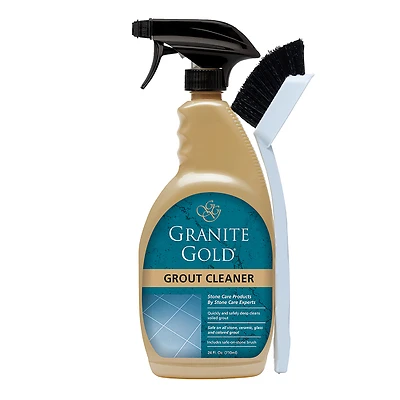 Granite Gold GG0371 Grout Cleaner & Brush, 24 Oz., Citrus
