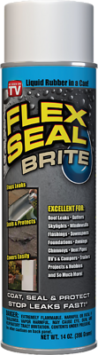 Flex Seal FSB20 Rubber Sealant Spray, Brite White, 14 oz