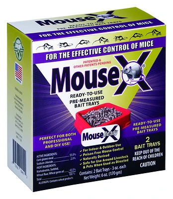 MouseX 620107 Bait Tray, 9.6 oz Pack