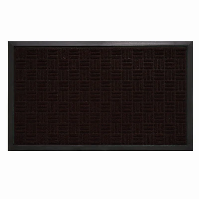 Fanmats Boot/Shoe Scraper Mat, Parquet Brown, 24 x 36-In.