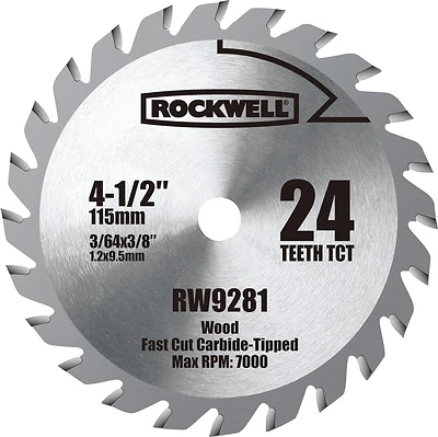 4-1/2 In. Versacut Carbide Tipped Circular Saw Blade 24 Teeth