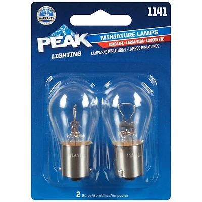 1141 12.8v Long Life Mini Incandescent Automotive Bulb (2-pack) - 20w S8 Base